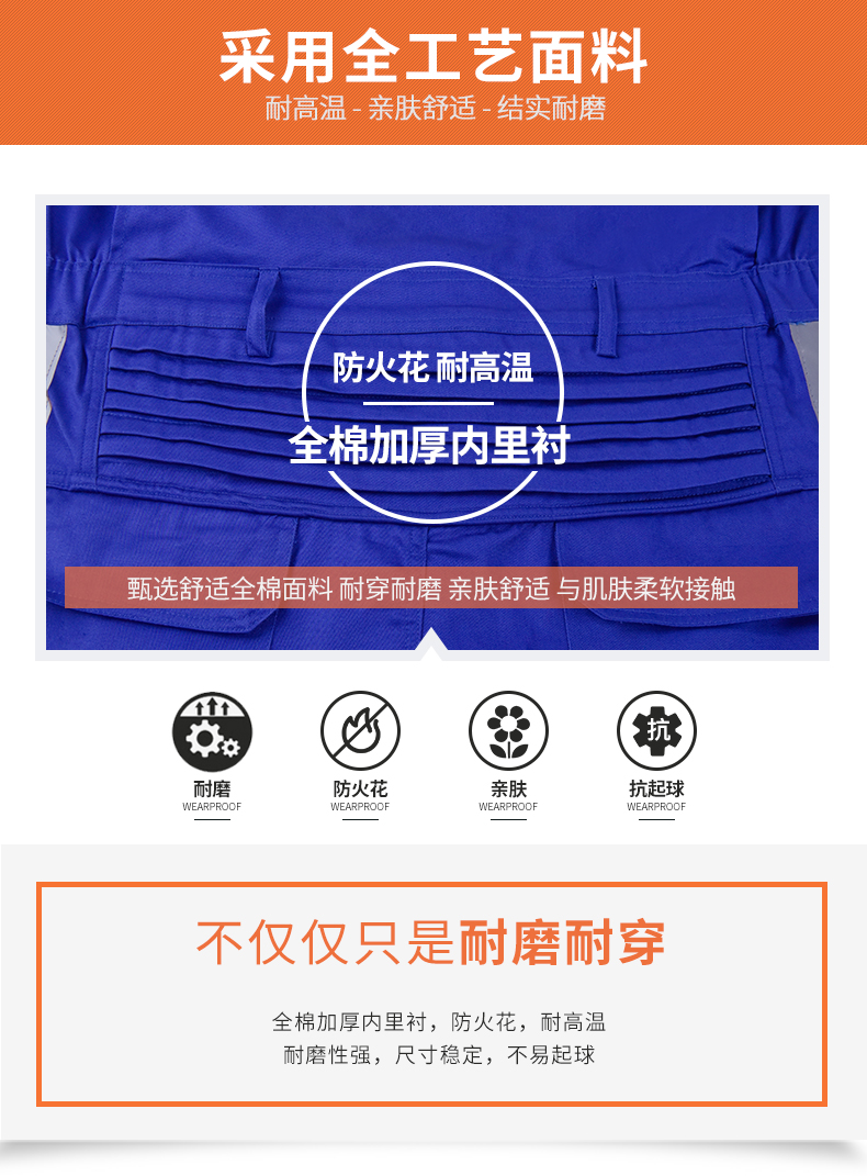 全棉连体服定做,全棉连体工作服定做价格,全棉连体服款式图片(图3)